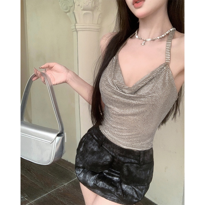 Áo Hai Dây Cổ Chữ V Quyến Rũ Thời Trang Hè