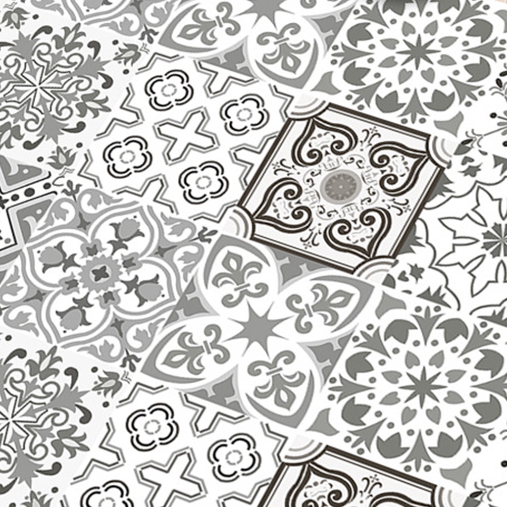 Bộ 10 Miếng Dán Tường Bằng PVC Chống Ẩm Chống Trượt Trang Trí Nội Thất DIY