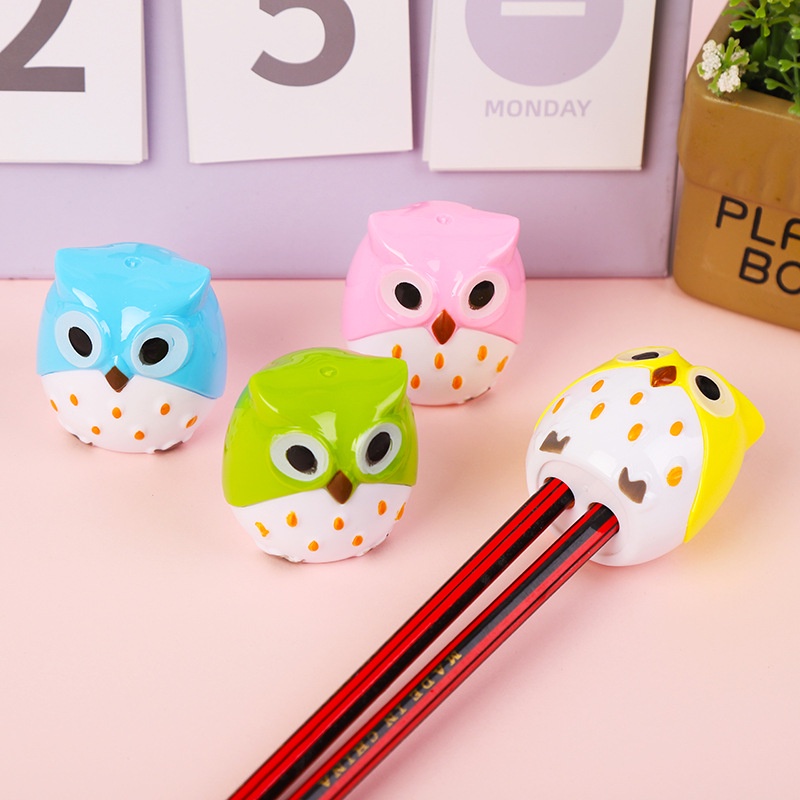 Dễ Thương Đồ Chuốt Bút Chì Hai Đầu Hình Chim Cú Đáng Yêu