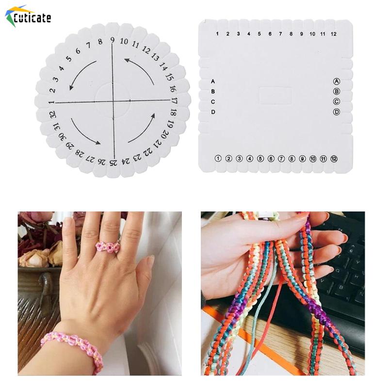 Đĩa Bện Dây Vòng Tay DIY