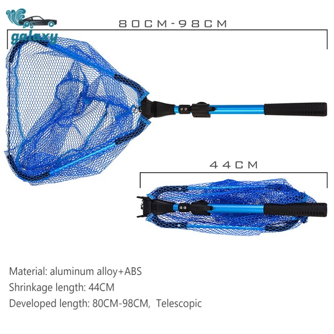 Galaxy Lưới Bắt Cá Hình Tam Giác Bằng Hợp Kim Nhôm Có Thể Điều Chỉnh Độ Dài