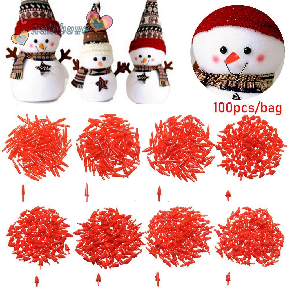 RAINBOW Set 100 Mũi Đỏ 8 Kích Cỡ Cho Búp Bê