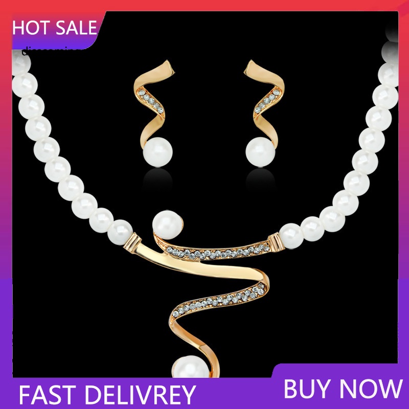 Áo Thun Tay Ngắn In Chữ SL| Set Vòng cổ Và Bông Tai Ngọc Trai Hình Chữ S