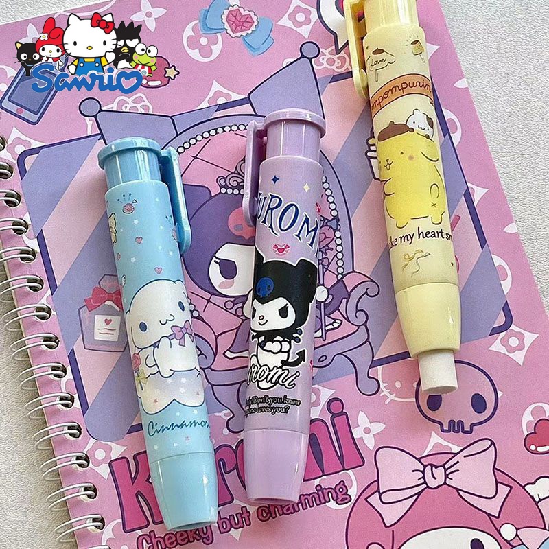 SANRIO Gôm Tẩy Dạng Bút Hình Melody Kulomi Cinnamoroll Dễ Thương Tiện Dụng Cho Bé