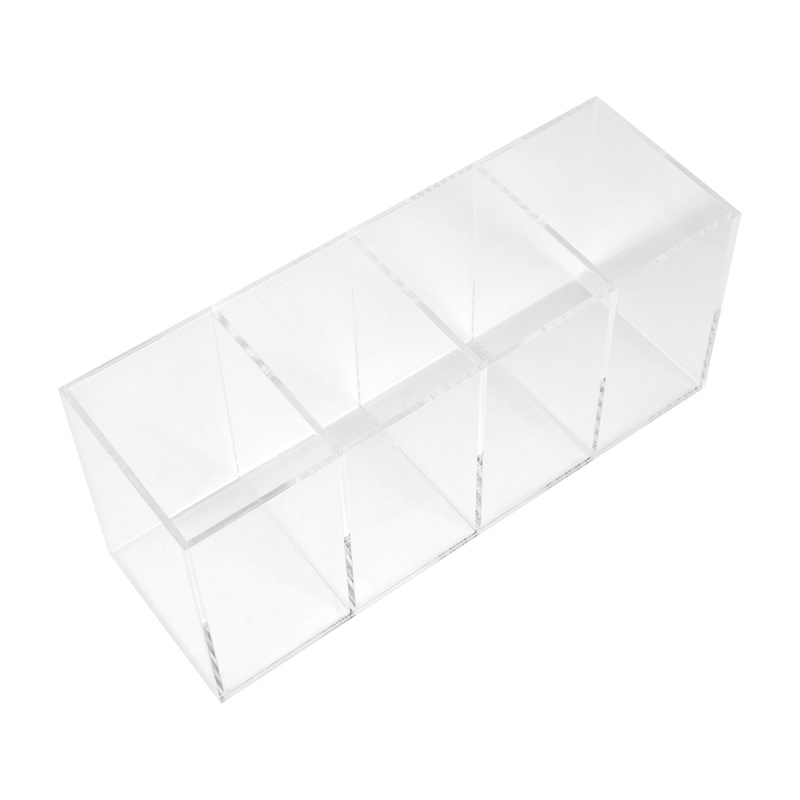 Giá Đỡ Cọ Trang Điểm Bằng Acrylic Trong Suốt Đa Năng Tiện Dụng