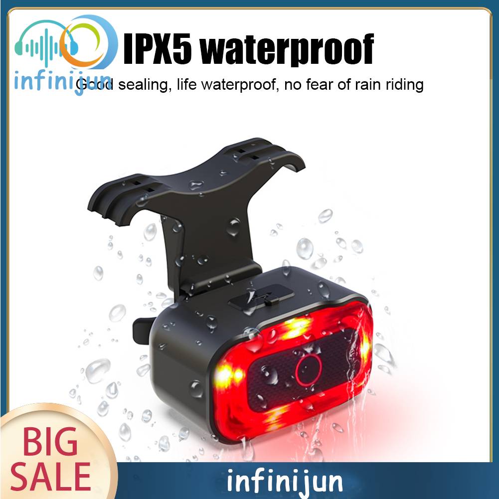 Đèn LED Đuôi Xe Đạp Thông Minh Độ Sáng Cao Có Thể Sạc Lại Bằng Cổng USB