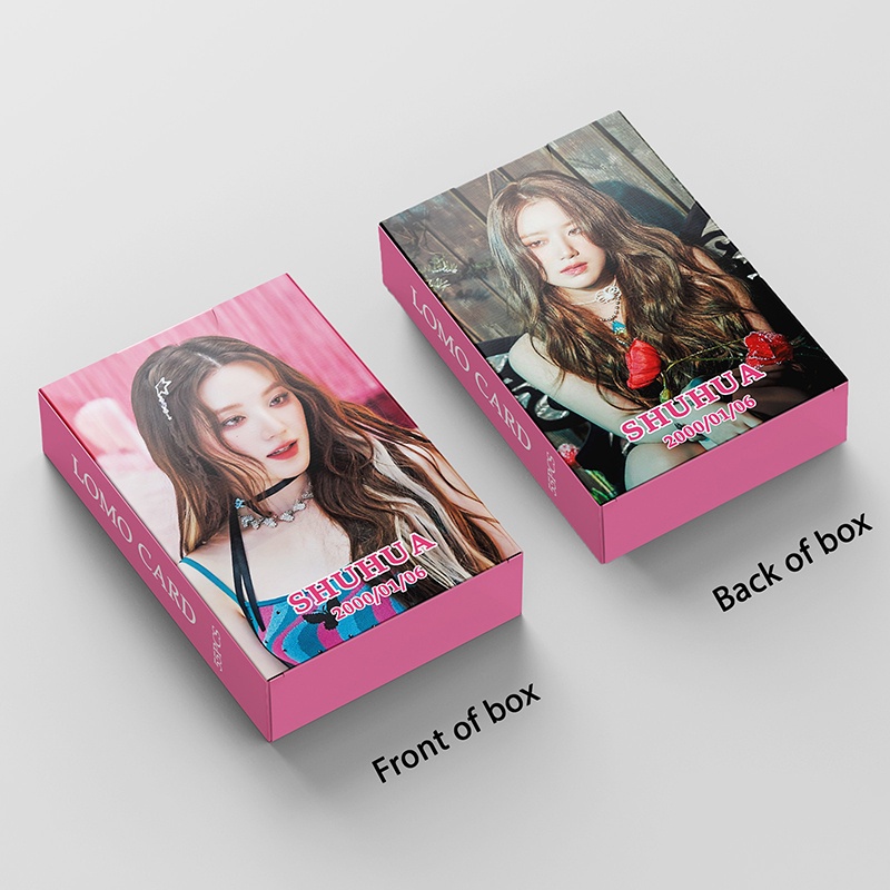 I-DLE SHUHUA LOMO Card Set 55 Tấm Thẻ Ảnh Hình Nhóm Nhạc KPOP