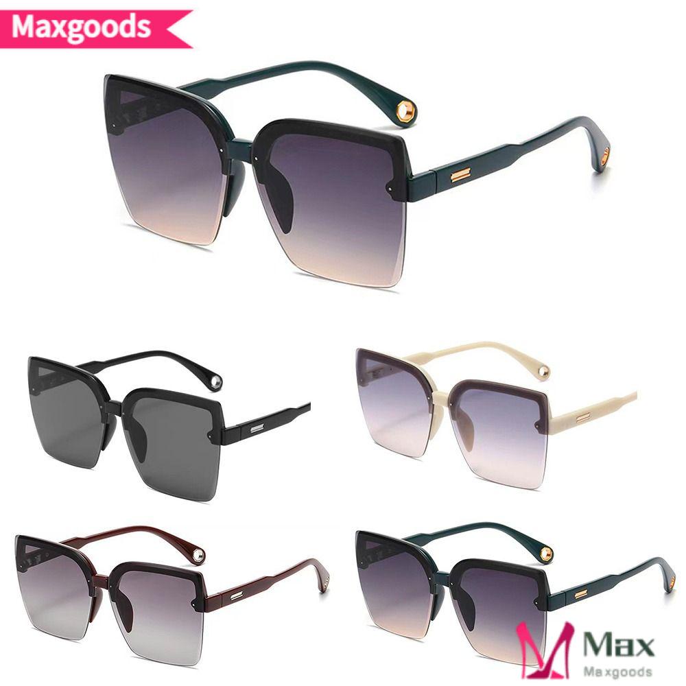 MAXG Kính Mát Gọng Vuông Oversize Thời Trang Sang Trọng Cho Nữ