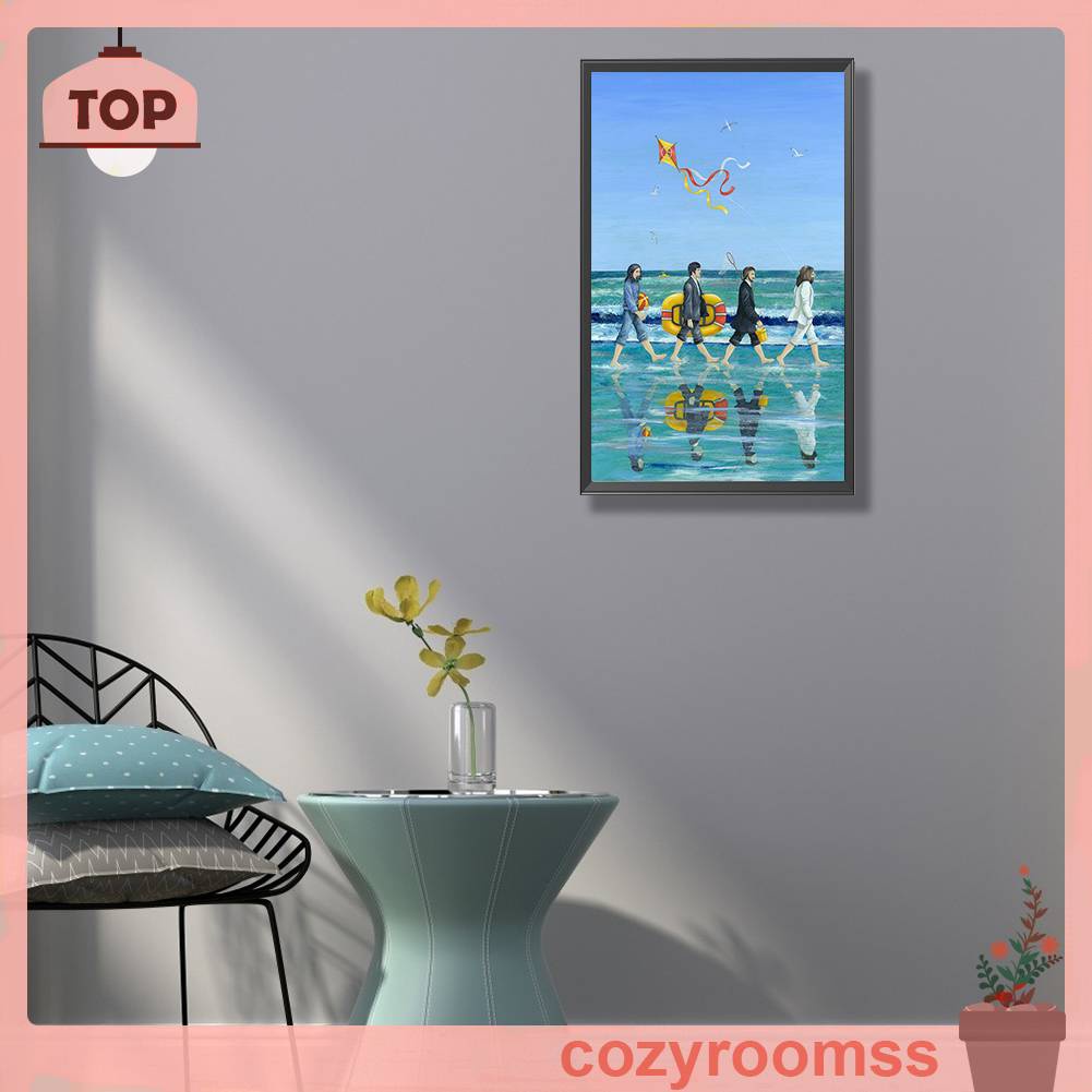 Tranh Đính Đá Kim Cương Toàn Bộ 5D DIY Hình Vẽ Con Đường Abbey