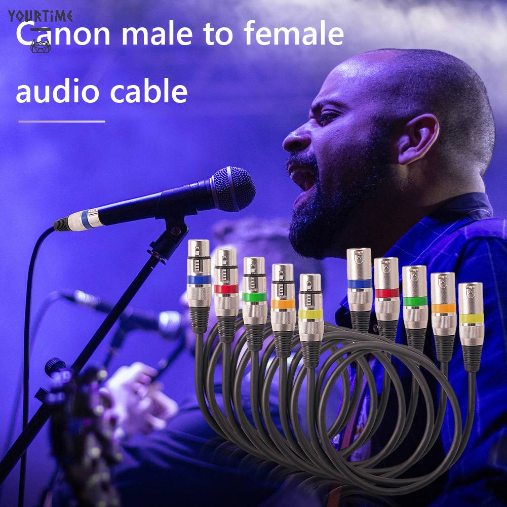 5 CáP Âm Thanh ChuẩN XLR 3-Pin Cho Mic Thu Âm