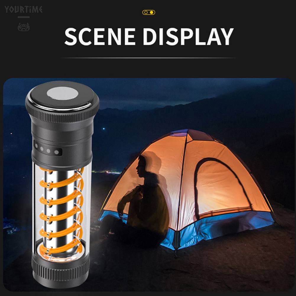 Đèn Cắm Trại Chống Thấm Nước Sạc USB Loại C 10-150LM 1800mAh