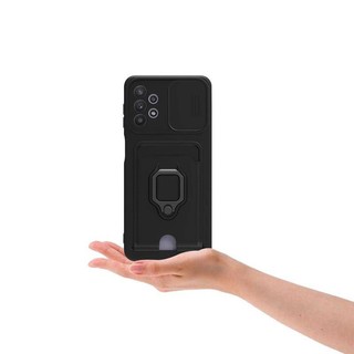 Ốp Điện Thoại Mềm Có Ngăn Đựng Thẻ Và Giá Đỡ Nam Châm Cho samsung a73 a72 a71 a54 a53 a52s a52 a51 4g 5g