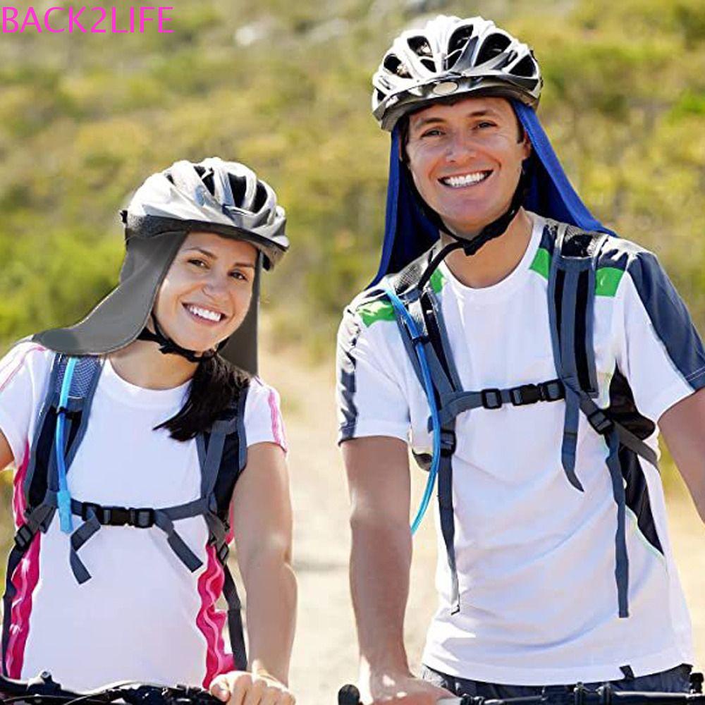 Nón Rộng Vành Che Nắng Thoáng Khí Họa Tiết Kẻ Sọc Phản Quang Có Tấm Chắn Bảo Vệ Cổ Cho Mùa Hè 2Lilife