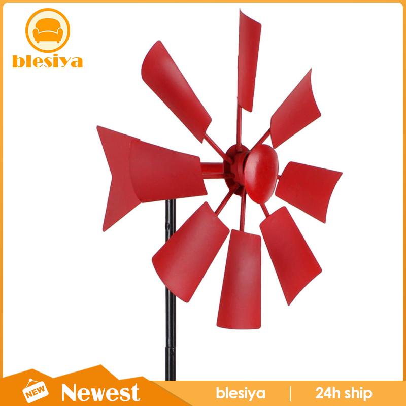 [Blesiya] Cối Xay Gió Điêu Khắc Bằng Sắt Trang Trí Sân Vườn