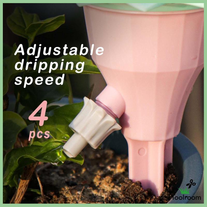 Set 4 Đầu Tưới Nước Tự Động Gắn Giỏ Cây Sân Vườn