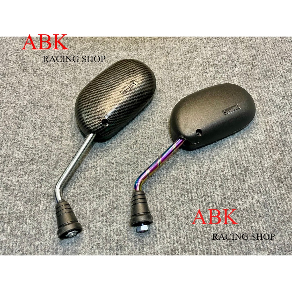 KÍNH SPARK CHÂN TITAN LƯNG CACBON KÍNH TRÁI GẮN XE MÁY