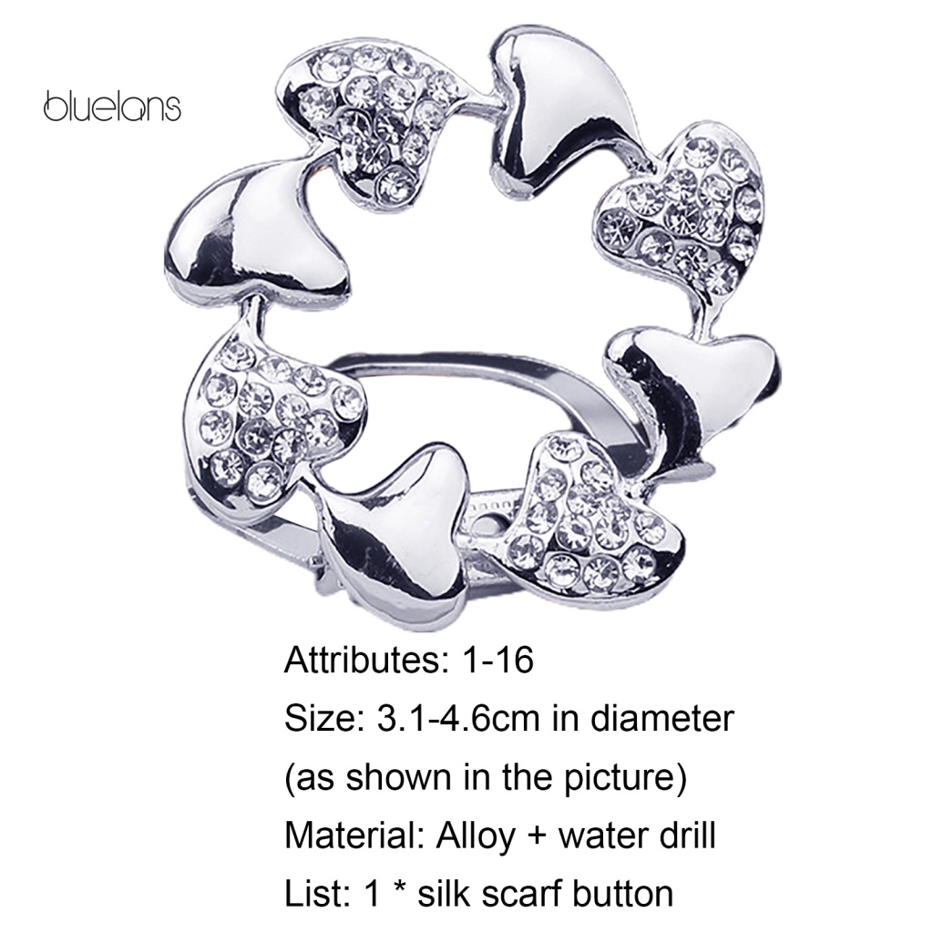 Trâm Cài Khăn Choàng Cổ Bằng Hợp Kim Nhiều Màu Sắc Thời Trang Dễ Phối Đồ