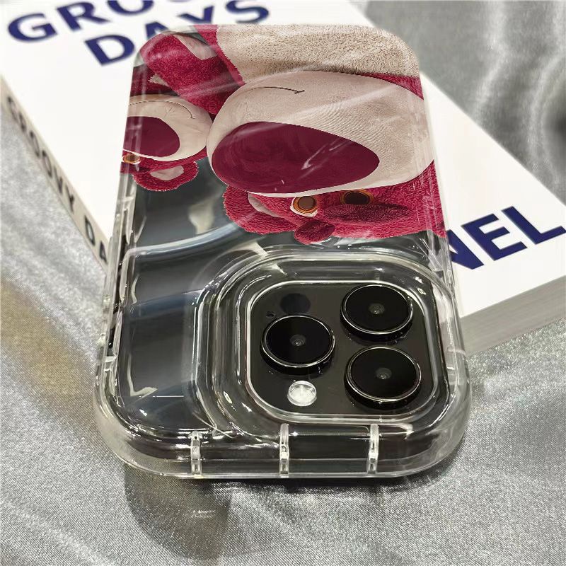 Ốp Điện Thoại Mềm Trong Suốt In Hình Gấu KDN6 1312 Cho iPhone14promax 8 / 117 xrsins