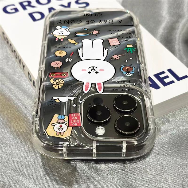 Ốp Điện Thoại Mềm Trong Suốt In Hình Thỏ Trắng Dễ Thương Cho Iphone 117 81312sins 14Promax / xr JF0C