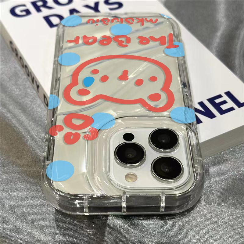 Ốp Điện Thoại Mềm Trong Suốt In Hình Gấu Hoạt Hình Dễ Thương Cho iPhone14promax8 Pink 1312 7 xr sins11 / / Apple / Line