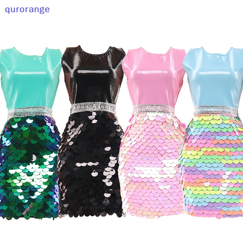 Qurorange Doll Sequin Dress Changing Dress Family Toy Dress Set Doll Clothes Fashion Set rorh