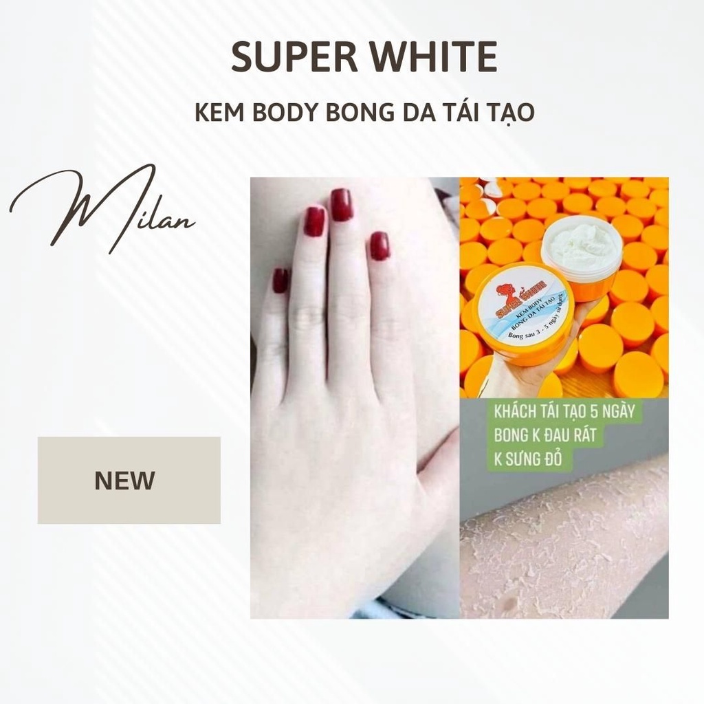 Kem Body Bong Da Tái Tạo Super White