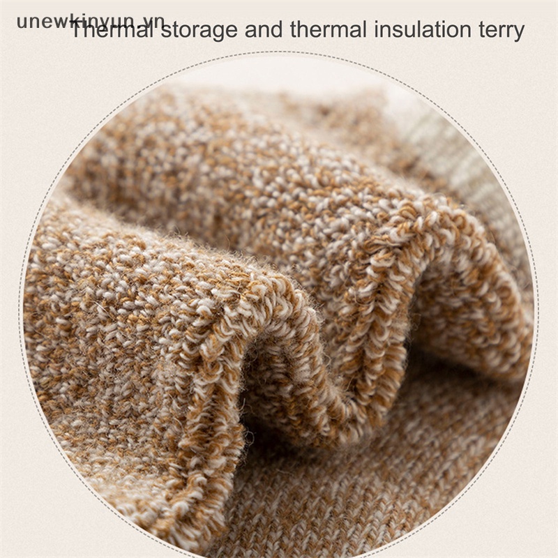 Vớ Len Cotton Mềm Mại Màu Trơn Giữ Ấm Mùa Đông Cho Nam