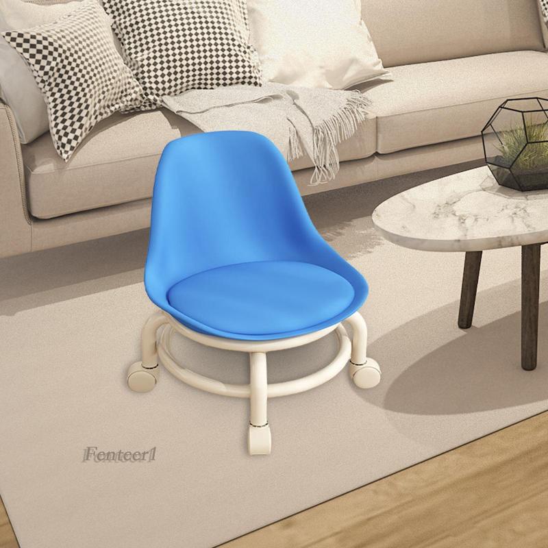 [Fenteer1] Ghế Cuộn Cao Thấp Có Lưng Bằng Thép Không Gỉ Cao 45cm