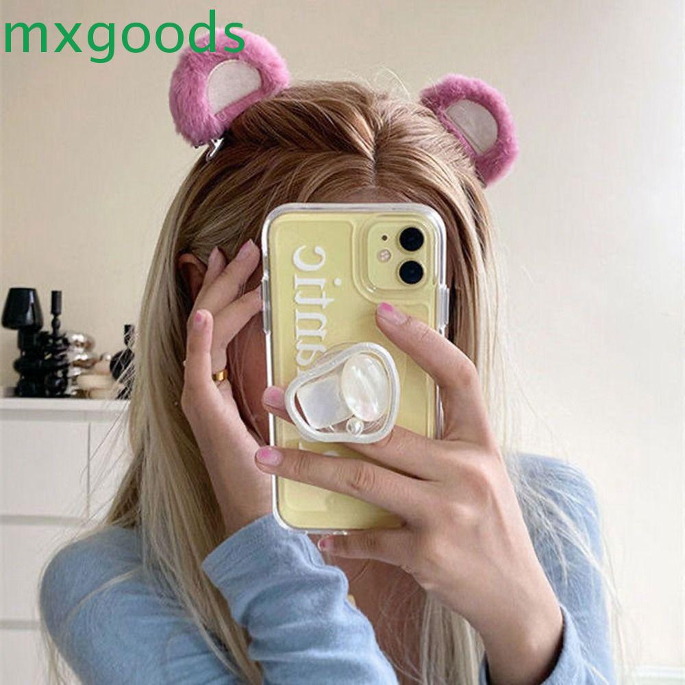 Băng đô cài tóc rửa mặt Phủ Lông Chống Trượt Màu Hồng Dễ Thương Thời Trang Cho Nữ