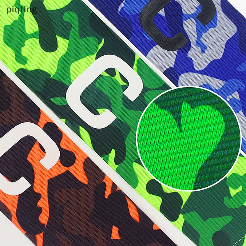 Piqt Băng Đeo Cánh Tay Nylon Họa Tiết Rằn Ri / Đội Trưởng Bóng Đá Chuyên Nghiệp Có Thể Điều Chỉnh EN