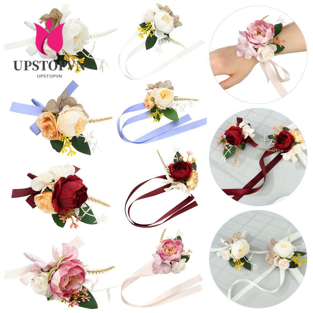 UPSTOPVN Vòng Hoa Đeo Tay Thời Trang Cho Cô Dâu