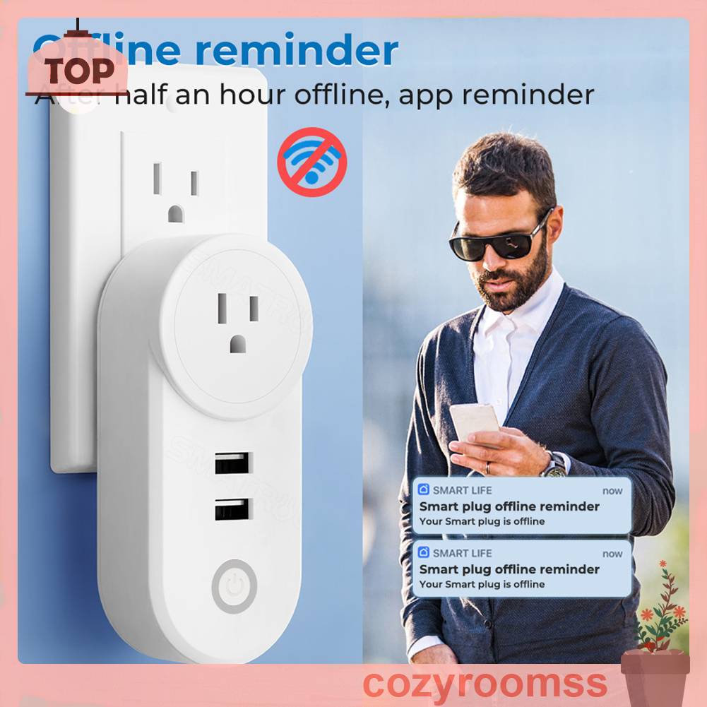 Ổ Cắm Điện Thông Minh 16A Điều Khiển Bằng Giọng Nói Qua Ứng Dụng