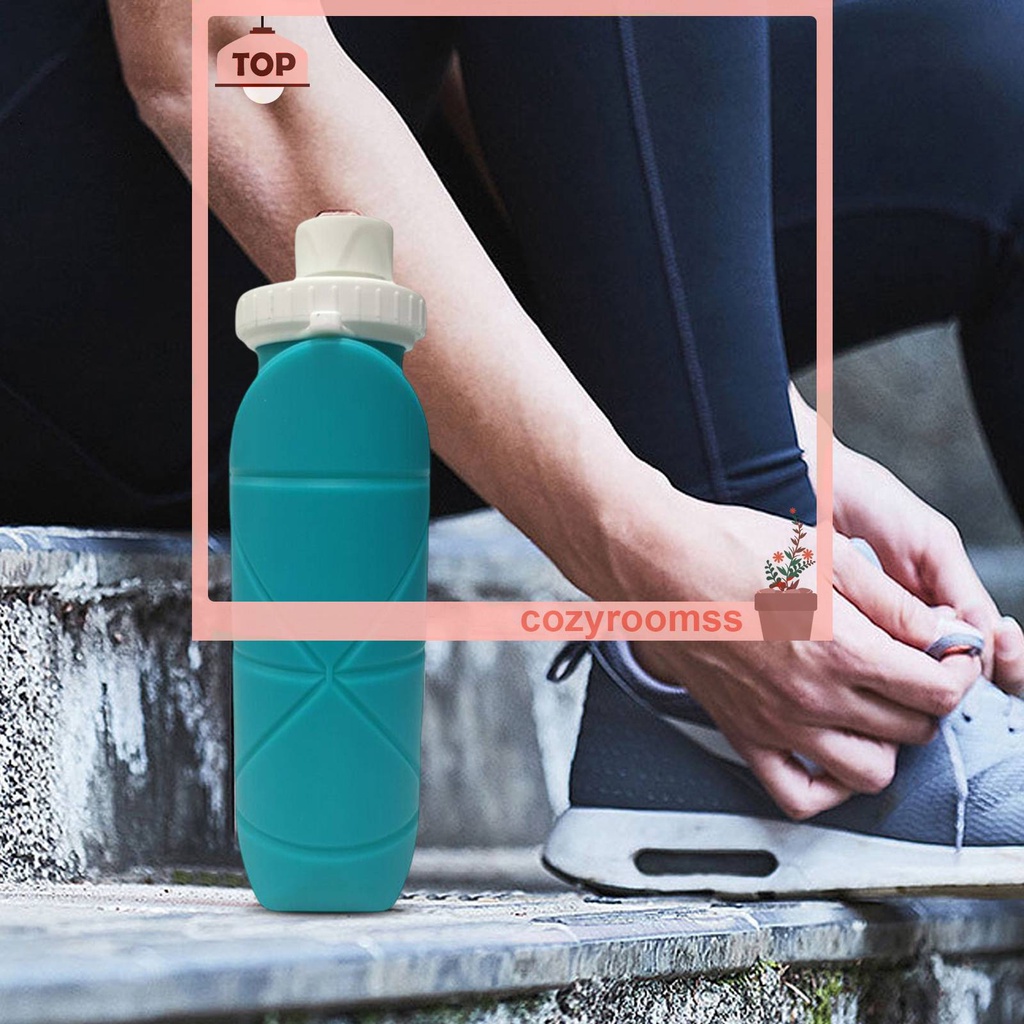 Bình Nước Thể Thao Bằng Silicone Có Thể Gấp Gọn Tiện Dụng