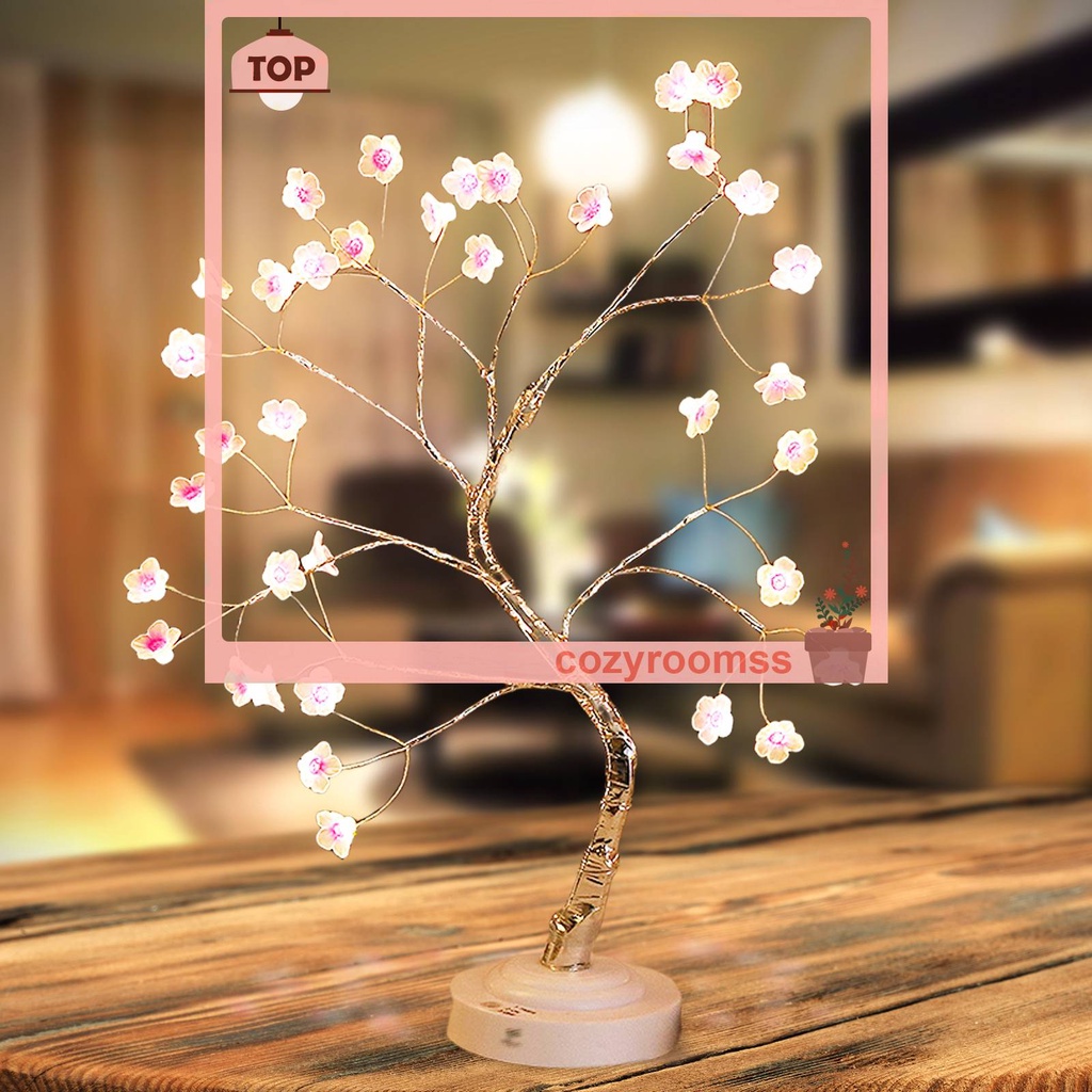 Đèn LED Hình Cây Đào Nở Trang Trí Nhà Cửa