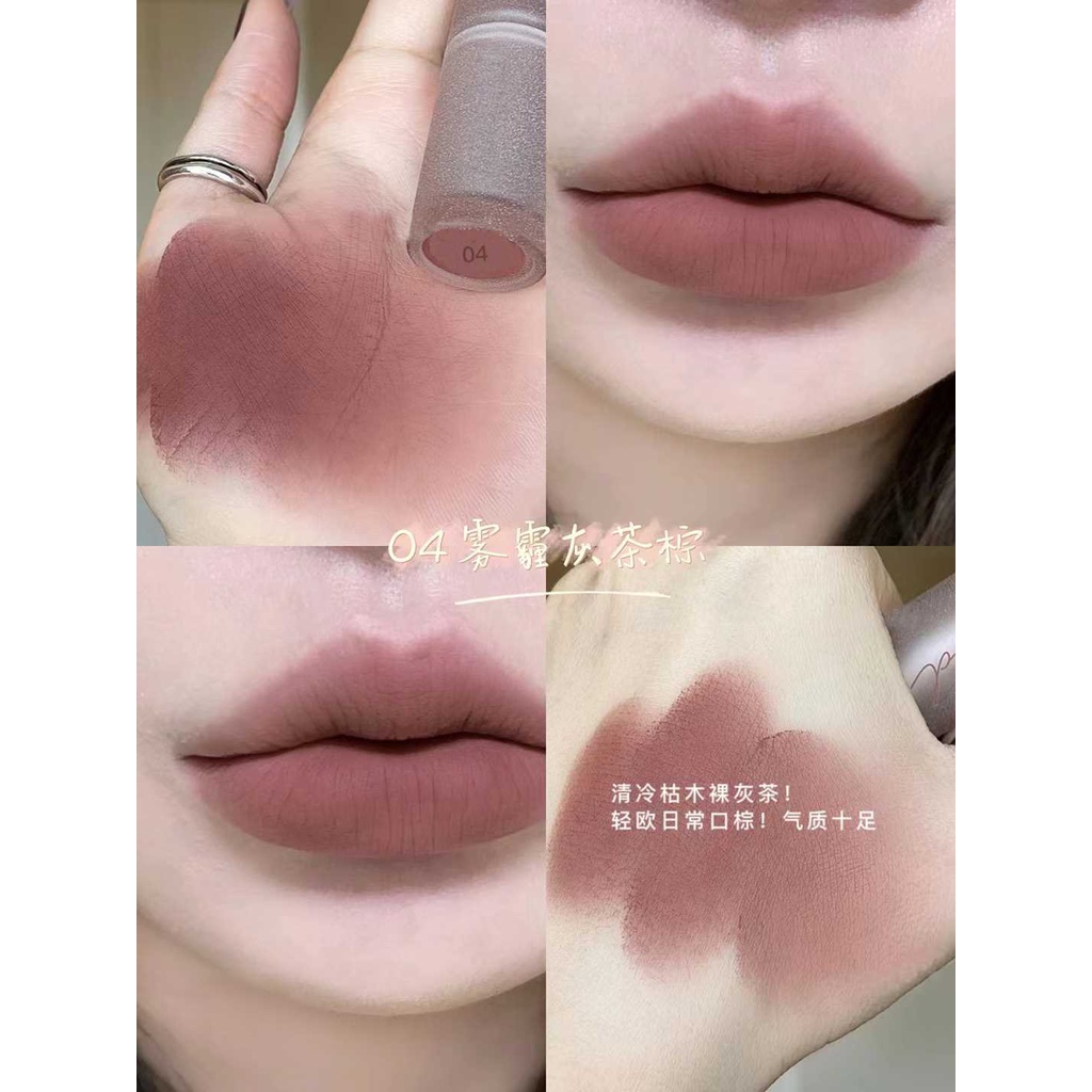 Son Lì Màu Trà Sữa Màu Đỏ Nude Mờ Thời Trang Cho Nữ