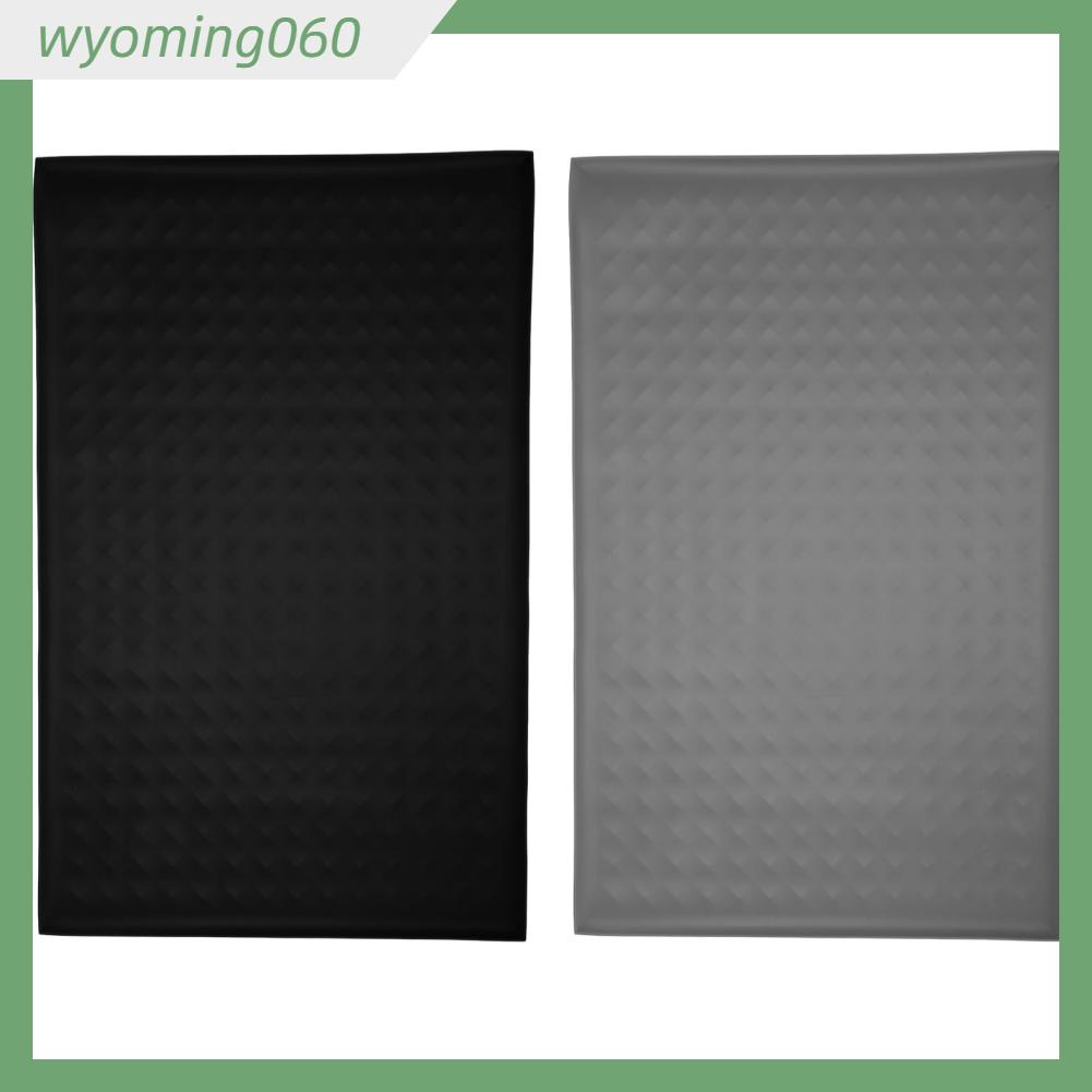 Wyoming060 Thảm lót thức ăn cho thú cưng bằng silicone chống trượt Chống nước chó mèo Bát và uống