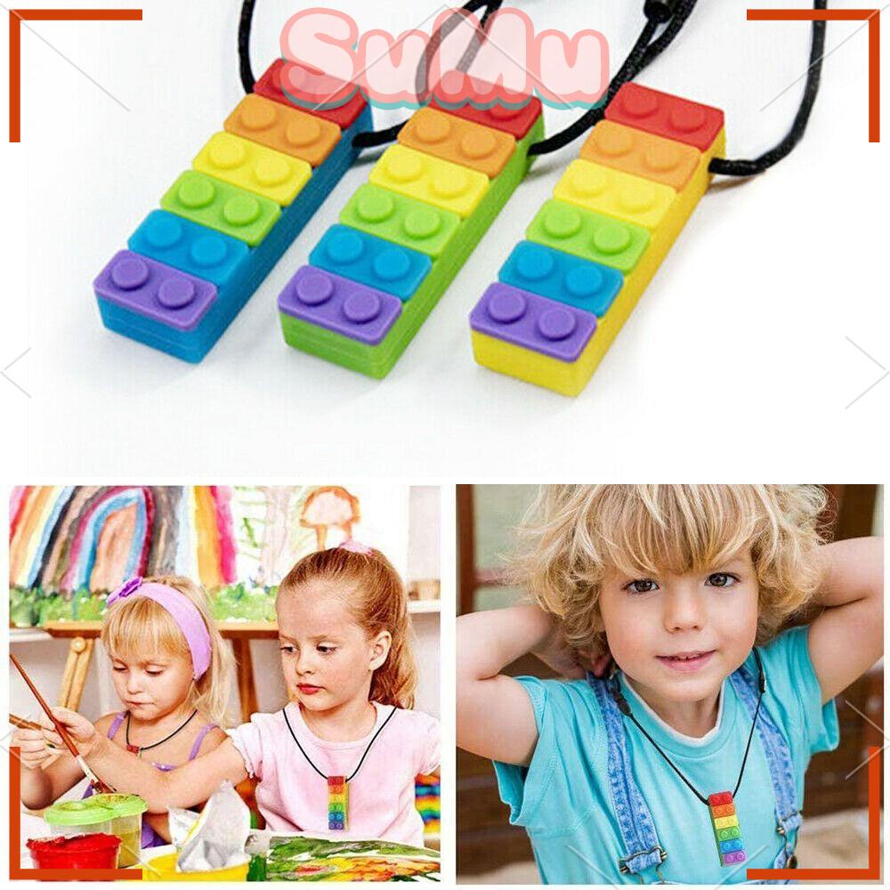 SUMU Dụng Cụ Que Gạch Màu Cầu Vồng Hỗ Trợ Mọc Răng Cho Bé