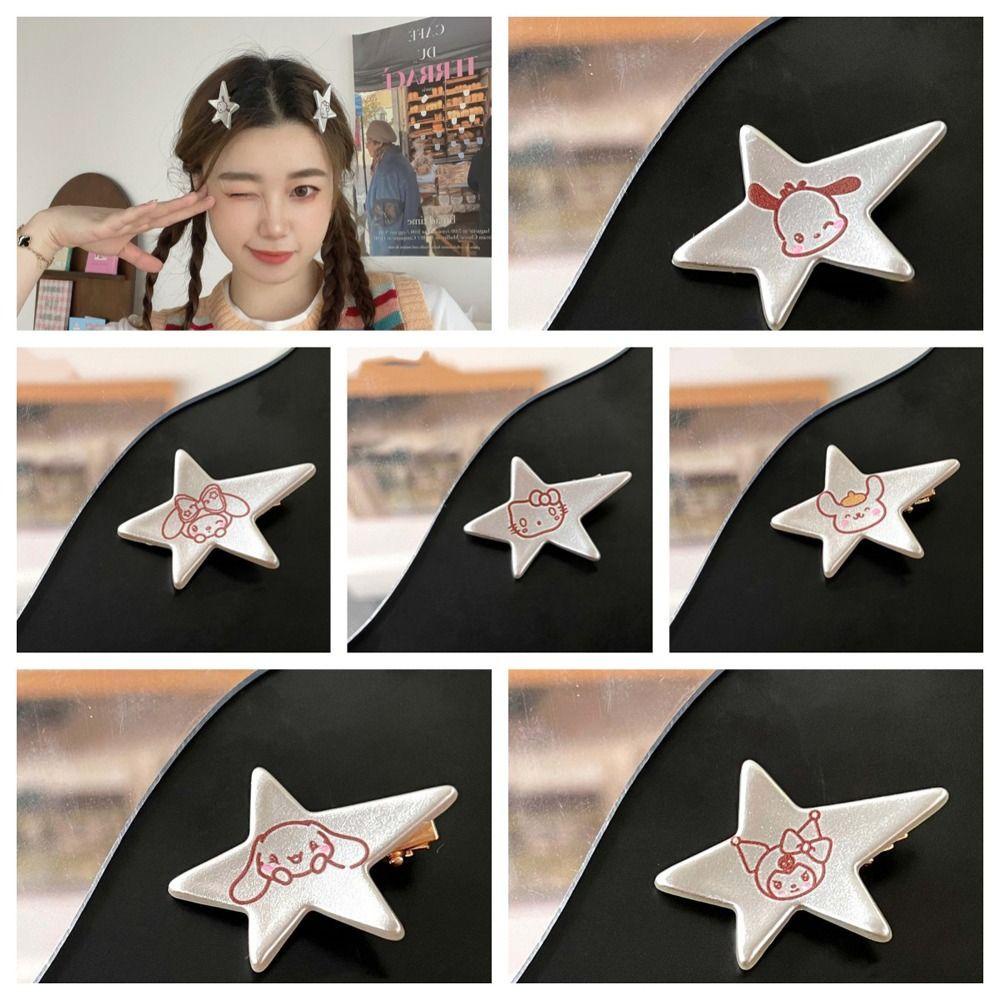 Kẹp Tóc Hình Ngôi Sao Kuromi Hoạt Hình Dễ Thương Cho Nữ