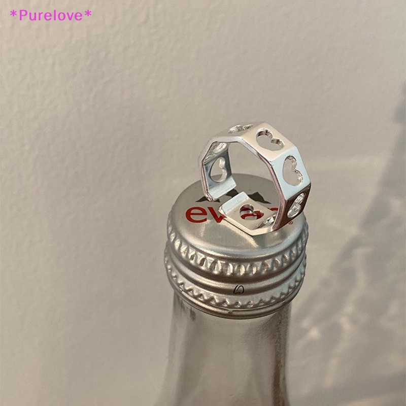 Nhẫn Hở Hình Trái Tim Thời Trang Tối Giản Dành Cho Nữ Mới