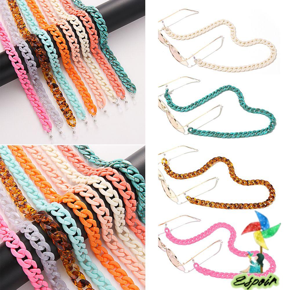 ESPO Dây Đeo Mắt Kính Bằng Acrylic Họa Tiết Da Báo