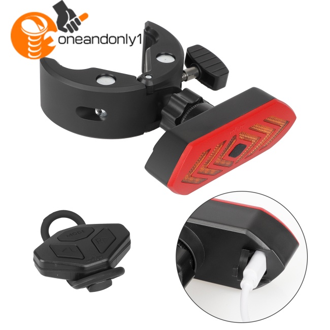 FENDER Đèn Tín Hiệu Usb Bluetooth Có Thể Sạc Lại Cho Xe Đạp