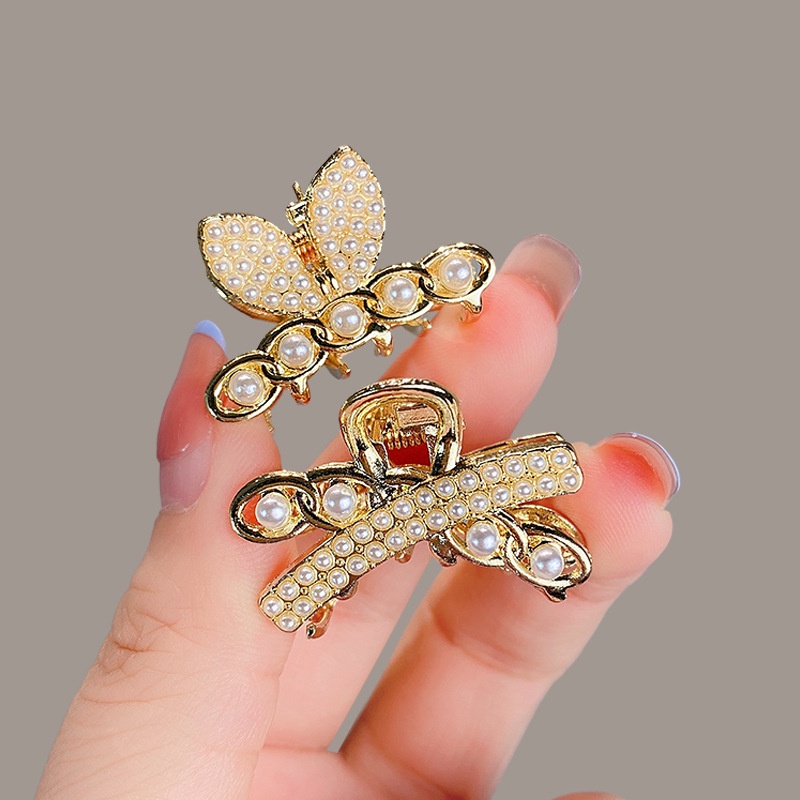 Kẹp Tóc Nơ Mini Bằng Hợp Kim Đính Đá Xinh Xắn 2023