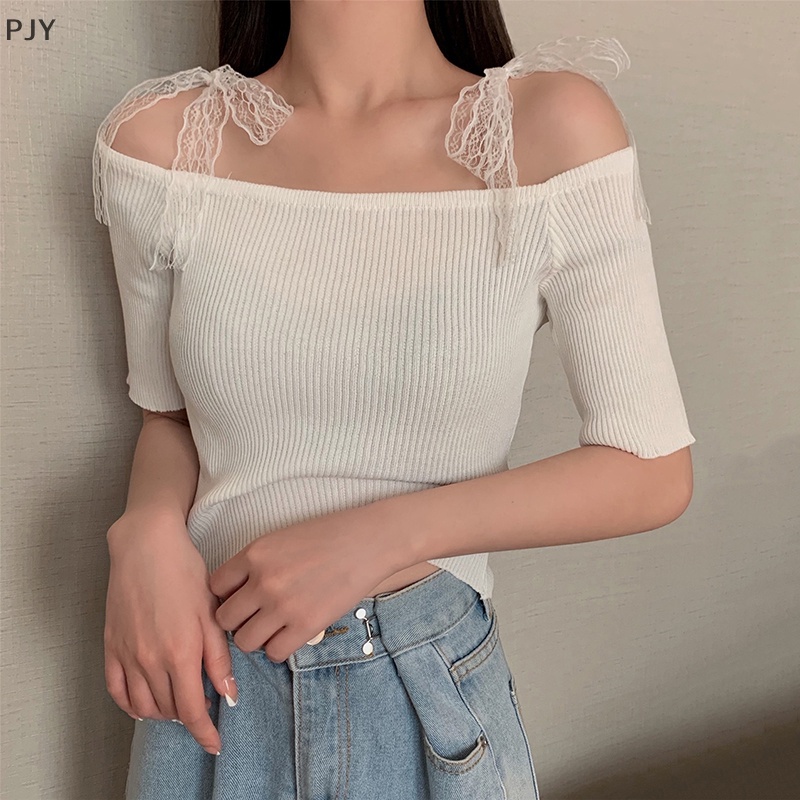 Áo Ren Hở Lưng PJY Y2k Thời Trang Quyến Rũ Cho Nữ