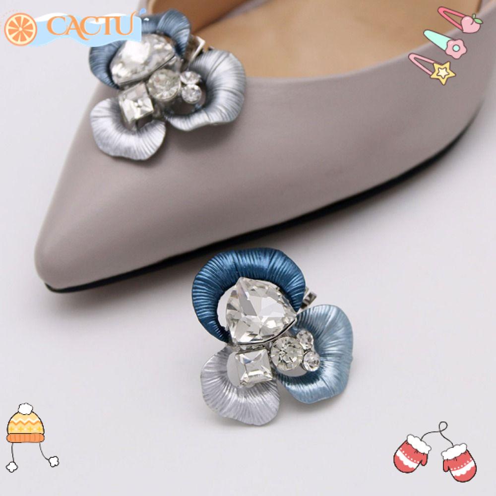 CACTU Kẹp Giày Cao Gót Đính Đá Sang Trọng Cho Cô Dâu