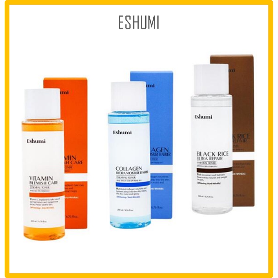 Toner Chiết Xuất Gạo Đen Và Collagen Dưỡng Ẩm Da Eshumi / Eshumi Essential Toner (Vitamin Blemish , 