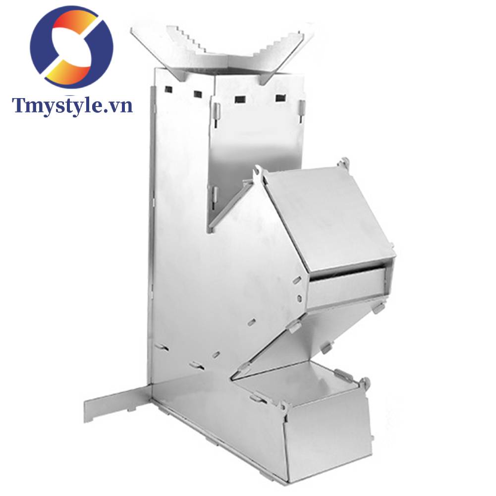 Bếp Lửa Bằng Thép Không Gỉ Tiện Lợi Khi Đi Cắm Trại
