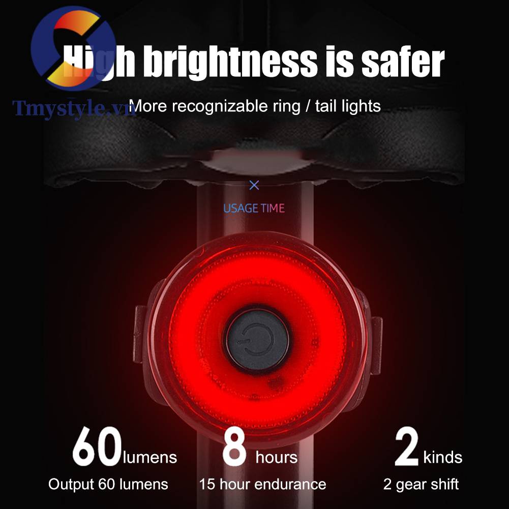 Đèn LED Cảnh Báo An Toàn Phía Sau Xe Đạp MTB 2 CR2032