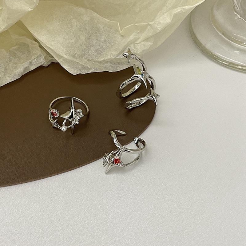 Ygt Nhẫn Đính Hôn Đính Đá Pha Lê Lấp Lánh Thiết Kế Độc Đáo Thời Trang Cho Cặp Đôi