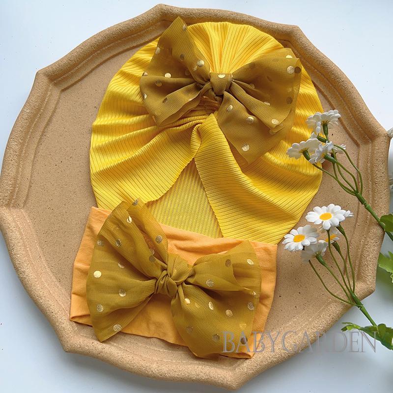 Mũ Beanie Thắt Nơ Đính Kim Sa Lấp Lánh Dễ Thương Cho Bé 0-2 Tuổi