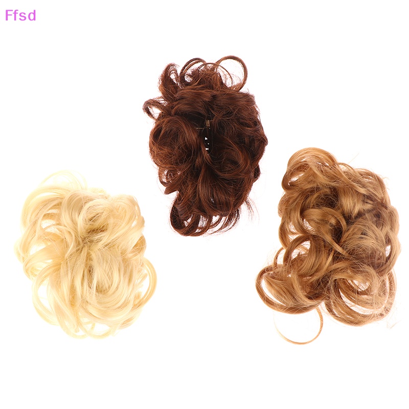 {Ffsd} Búi Tóc Giả Xoăn Bằng Sợi Tổng Hợp Dành Cho Nữ Bán Chạy